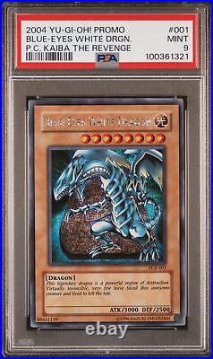 YuGiOh Blue-Eyes White Dragon 2004 Yu-Gi-Oh! Promo #001 PSA 9