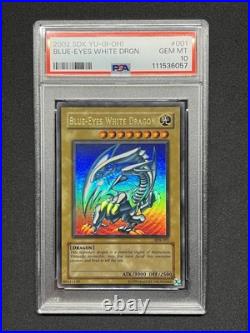 YuGiOh Blue-Eyes White Dragon Original Print SDK-001 PSA 10 GEM MINT