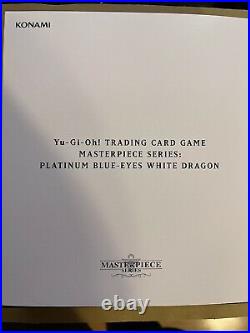 YuGiOh Blue Eyes White Dragon TCG USA Masterpiece Series Platinum #0497US