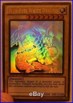 YuGiOh Gold Ghost Rare of BLUE-EYES WHITE DRAGON GLD5-EN001 Limited Edition NEW