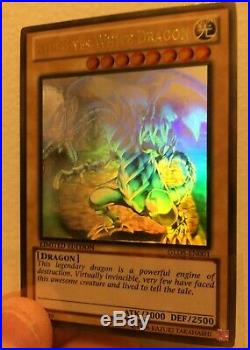 YuGiOh Gold Ghost Rare of BLUE-EYES WHITE DRAGON GLD5-EN001 Limited Edition NEW