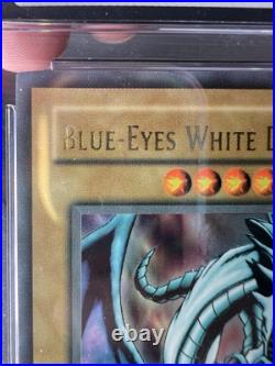 Yugioh 2002 CGC 10 Blue-Eyes White Dragon LOB-001 1st Edition WAVY Ultra R PSA
