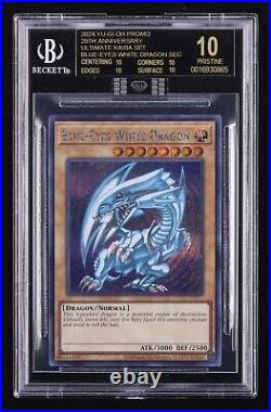 Yugioh 25th Anniversary Blue-Eyes White Dragon SEC KC01 BGS 10 Black Label MBA