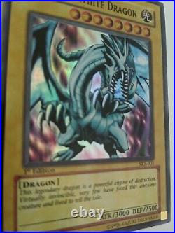 Yugioh Blue-Eyes White Dragon 1st Edition Card, SKE-001 SUPER RARE