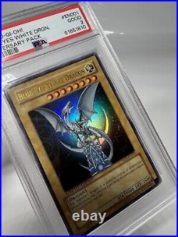 Yugioh Blue Eyes White Dragon Anniversary Pack YAP1-EN001 PSA 2 Limited Ed