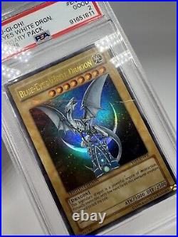 Yugioh Blue Eyes White Dragon Anniversary Pack YAP1-EN001 PSA 2 Limited Ed