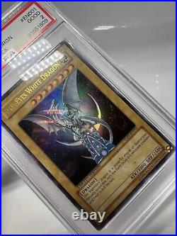 Yugioh Blue Eyes White Dragon Anniversary Pack YAP1-EN001 PSA 2 Limited Ed