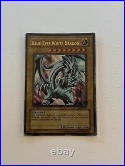 Yugioh Blue-Eyes White Dragon Asian English 1st Edition LOB-001 Ultra Rare
