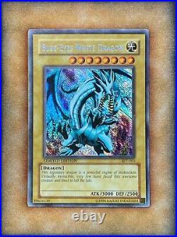 Yugioh Blue-Eyes White Dragon BPT-003 REVERSE Secret Rare Misprint Error LP