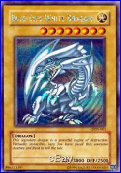 Yugioh Blue-Eyes White Dragon DDS-001 Limited Secret Rare Moderately Played Fast
