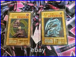 Yugioh Blue-Eyes White Dragon Dark Magician Stainless Card Set 20th \From JAPAN