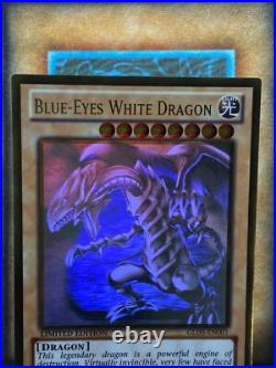 Yugioh Blue-Eyes White Dragon GLD5-EN001 Gold Ghost Rare FOIL SHIFT MISPRINT VLP Yugioh Blue-Eyes White Dragon GLD5-EN001 Gold Ghost Rare FOIL SHIFT MISPRINT VLP