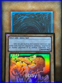 Yugioh Blue-Eyes White Dragon GLD5-EN001 Gold Ghost Rare FOIL SHIFT MISPRINT VLP Yugioh Blue-Eyes White Dragon GLD5-EN001 Gold Ghost Rare FOIL SHIFT MISPRINT VLP