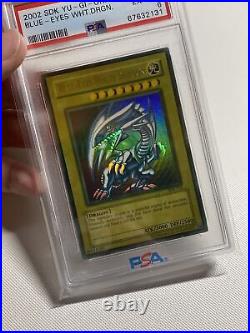 Yugioh Blue-Eyes White Dragon HEAVY FADE Ultra Rare SDK-001 Misprint