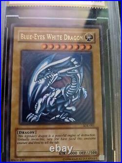 Yugioh Blue Eyes White Dragon Holo Rare SDK-001 PSA 10