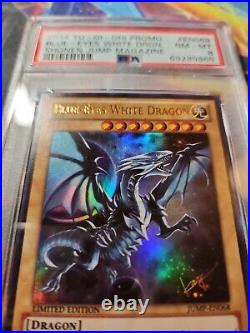 Yugioh Blue-Eyes White Dragon JUMP-EN068 2014 PSA 8