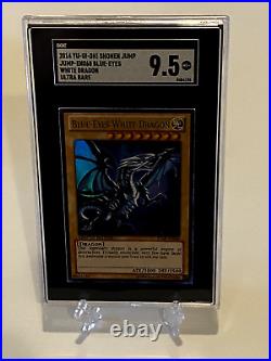 Yugioh Blue Eyes White Dragon JUMP-EN068 SGC 9.5 MT+ Ultra Rare Promo 2014