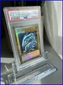 Yugioh Blue-Eyes White Dragon LGB1-KRS02 Premium Gold Rare Korean PSA 9