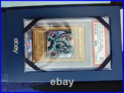 Yugioh Blue-Eyes White Dragon LOB-001 1st Edition PSA 9 Gold Stamp