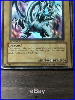 Yugioh Blue Eyes White Dragon LOB 1st Edition