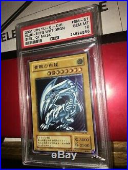 Yugioh Blue Eyes White Dragon PSA 10 Gem Mint SM-51 Spell Of Mask