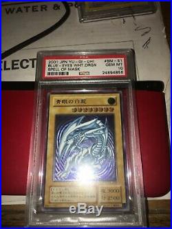 Yugioh Blue Eyes White Dragon PSA 10 Gem Mint SM-51 Spell Of Mask