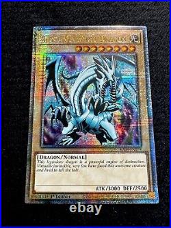 Yugioh. Blue Eyes White Dragon. Quarter Century Secret Rare. Ra03-en079. Nm