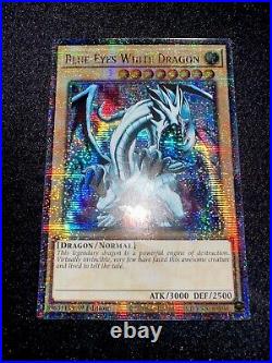 Yugioh. Blue Eyes White Dragon. Quarter Century Secret Rare. Ra03-en079. Nm