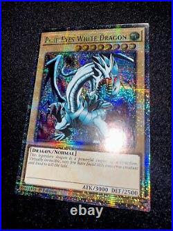 Yugioh. Blue Eyes White Dragon. Quarter Century Secret Rare. Ra03-en079. Nm