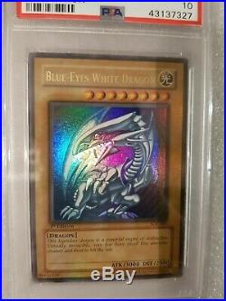 Yugioh Blue-Eyes White Dragon SDK-001 1st Edition PSA 10