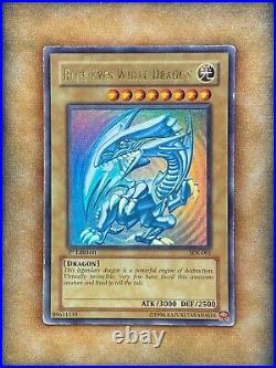 Yugioh Blue-Eyes White Dragon SDK-001 Ultra Rare 1ST EDITION MP