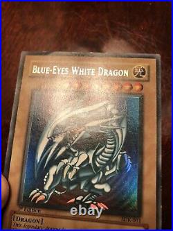 Yugioh! Blue-Eyes White Dragon SDK-001 Ultra Rare 1st Edition NA English Vintage