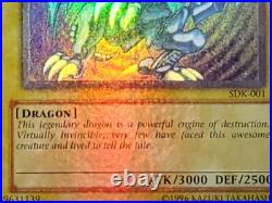 Yugioh Blue-Eyes White Dragon SDK-001 Ultra Rare Holo Bleed Konami 2002 PSA NM Yugioh Blue-Eyes White Dragon SDK-001 Ultra Rare Holo Bleed Konami 2002 PSA NM