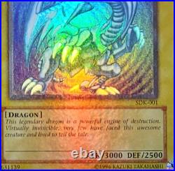 Yugioh Blue-Eyes White Dragon SDK-001 Ultra Rare Holo Bleed Konami 2002 PSA NM Yugioh Blue-Eyes White Dragon SDK-001 Ultra Rare Holo Bleed Konami 2002 PSA NM