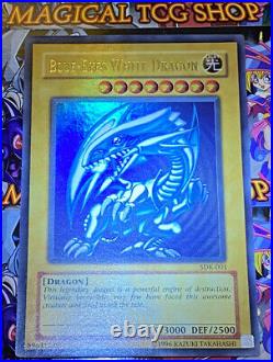 Yugioh Blue Eyes White Dragon SDK-001 Ultra Rare Mint Gem Mint PSA Konami 2002