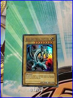 Yugioh Blue-eyes White Dragon Lob-001 1st Edition Asian English Ultra Rare