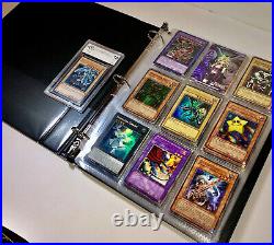 Yugioh! Collection Binder Blue Eyes White Dragon Vintage 300+ Graded Cards