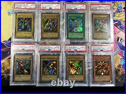 Yugioh ENTIRE PSA 10 Legend Blue-Eyes White Dragon LOB Wavy 1st Edition Holo Set