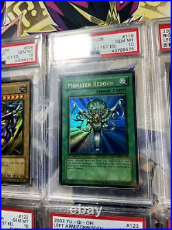 Yugioh ENTIRE PSA 10 Legend Blue-Eyes White Dragon LOB Wavy 1st Edition Holo Set