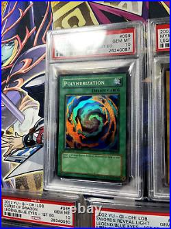 Yugioh ENTIRE PSA 10 Legend Blue-Eyes White Dragon LOB Wavy 1st Edition Holo Set