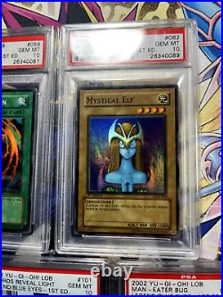 Yugioh ENTIRE PSA 10 Legend Blue-Eyes White Dragon LOB Wavy 1st Edition Holo Set