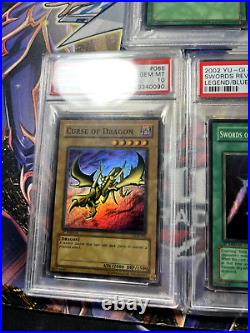 Yugioh ENTIRE PSA 10 Legend Blue-Eyes White Dragon LOB Wavy 1st Edition Holo Set