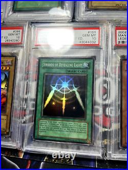 Yugioh ENTIRE PSA 10 Legend Blue-Eyes White Dragon LOB Wavy 1st Edition Holo Set