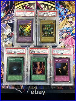 Yugioh ENTIRE PSA 10 Legend Blue-Eyes White Dragon LOB Wavy 1st Edition Holo Set