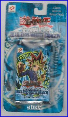 Yugioh Factory Sealed Legend of Blue Eyes White Dragon Blister Pack RARE 2002