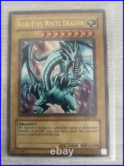 Yugioh LOB-001 Blue-Eyes White Dragon Original Print 2002 Near Mint