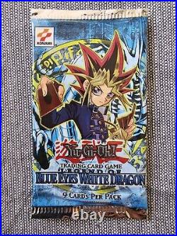 Yugioh Legend of Blue Eyes White Dragon Original Booster Pack Sealed (1996)