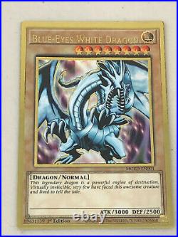 Yugioh Max Gold El Dorado Misprint MGED-EN001 Blue Eyes White Dragon #2