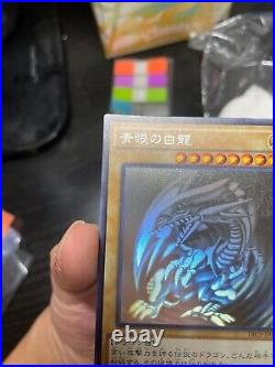 Yugioh NM-M TRC1-JP000 Blue Eyes White Dragon BEWD Ghost Rare Card OCG