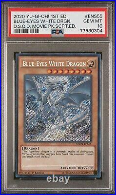 Yugioh! PSA 10 2020 Blue-Eyes White Dragon MVP1-ENS55 Secret 1st (STOCK PHOTO)